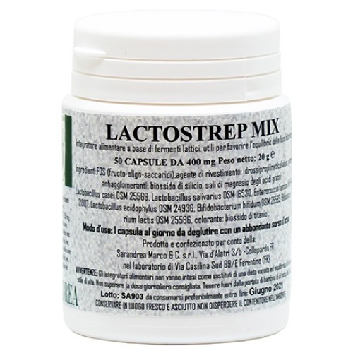 LACTOSTREP MIX 400mg 50Cps SAR