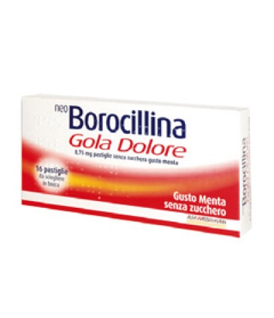 NEOBOROCILLINA GOLA DOLORE*16 pastiglie 8,75 mg menta senzazucchero