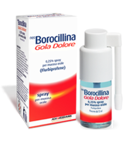 NEOBOROCILLINA GOLA DOLORE*1 flaconcino spray 15 ml 37,5 mgmenta