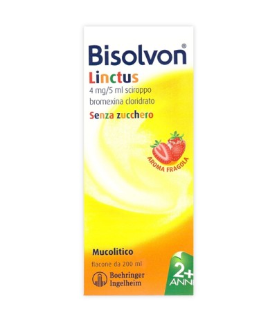 BISOLVON*sciroppo 200 ml 4 mg/5 ml aroma fragola