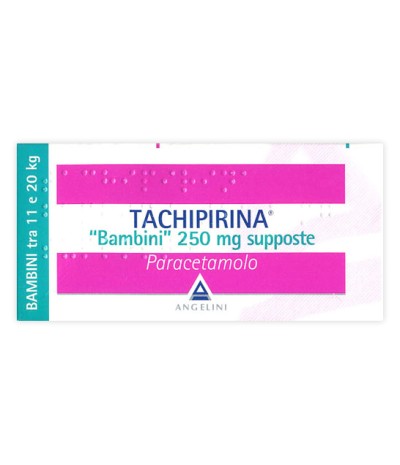 TACHIPIRINA*BB 10 supp 250 mg