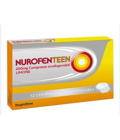 NUROFENTEEN*12 cpr orodisp 200 mg limone