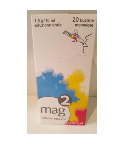 MAG 2*orale soluz 20 bustine monodose 10 ml 1,5 g/10 ml
