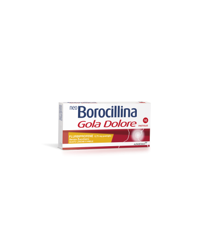 NEOBOROCILLINA GOLA DOLORE*16 pastiglie 8,75 mg limone e miele senza zucchero