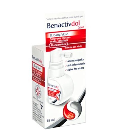 BENACTIVDOL GOLA*spray mucosa orale 15 ml 8,75 mg/dose