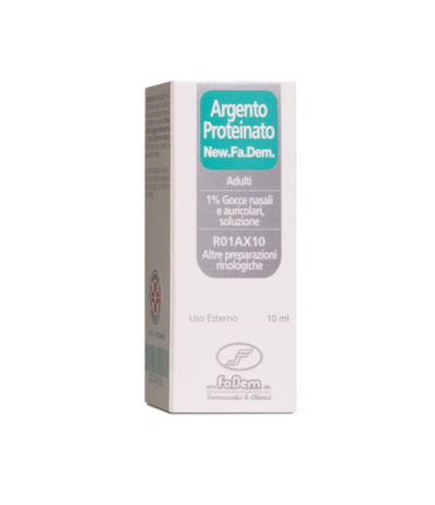 ARGENTO PROTEINATO (NEW.FA.DEM.)*AD gtt orl 10 ml 1%