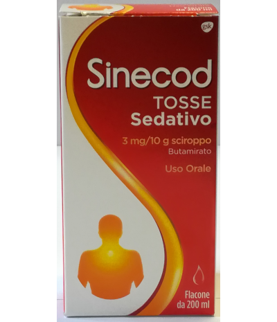 SINECOD TOSSE SEDATIVO*1 flacone 200 ml 3 mg/10 g sciroppo