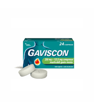 GAVISCON*48 cpr mast 250 mg + 133,5 mg menta